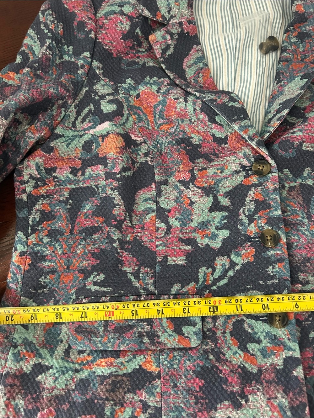 Sundance Floral Paisley Boho Blazer Cotton Colorful Large New - Picture 7 of 9